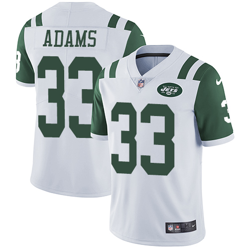 Nike Jets #33 Jamal Adams White Men's Stitched NFL Vapor Untouchable Limited Jersey
